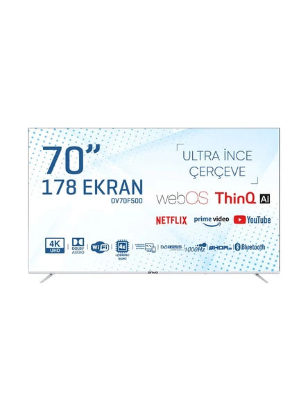 OV70F500 4K Ultra HD 70" 178 Ekran Uydu Alıcılı webOS Smart LED TV